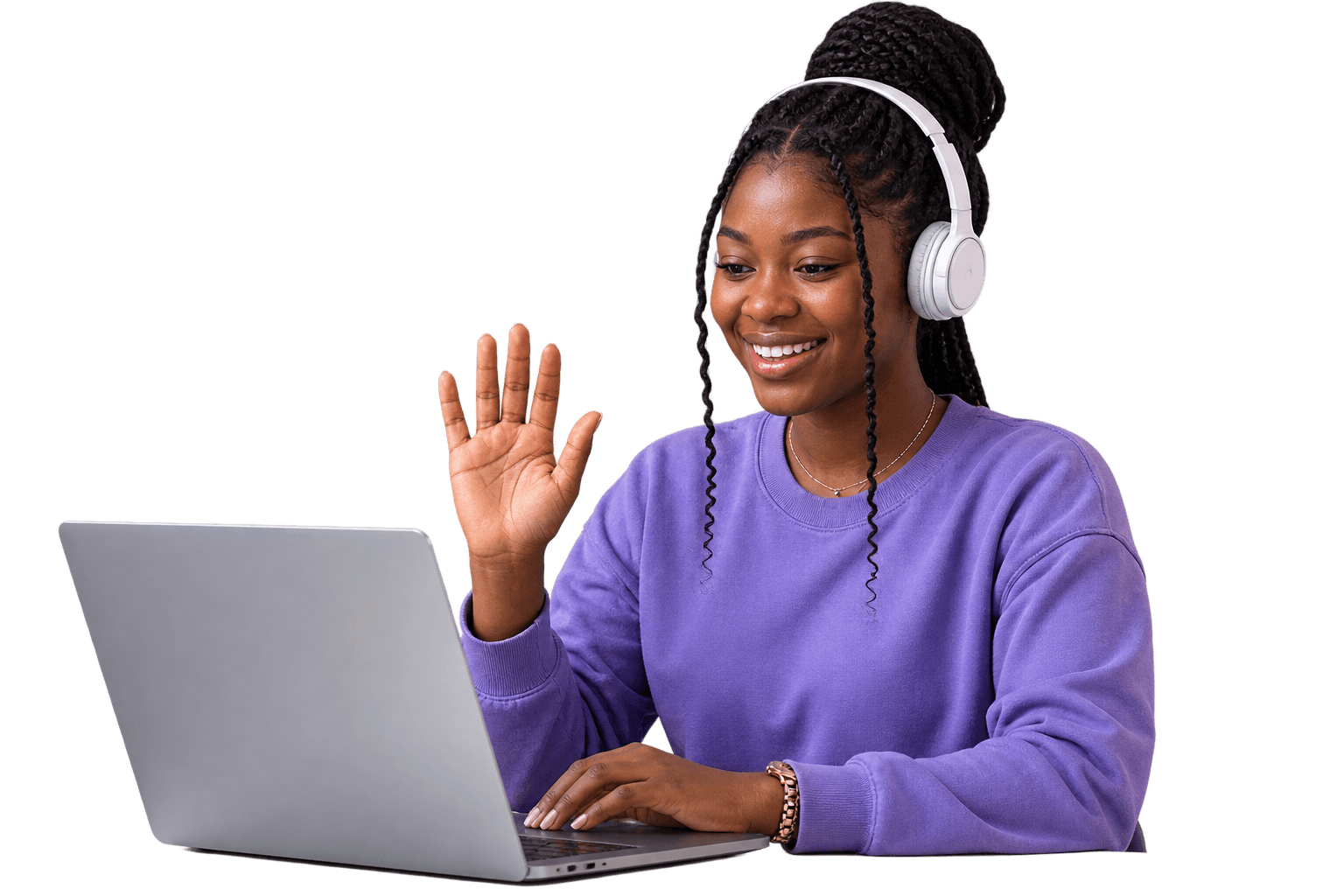 Student learning online with Ensena